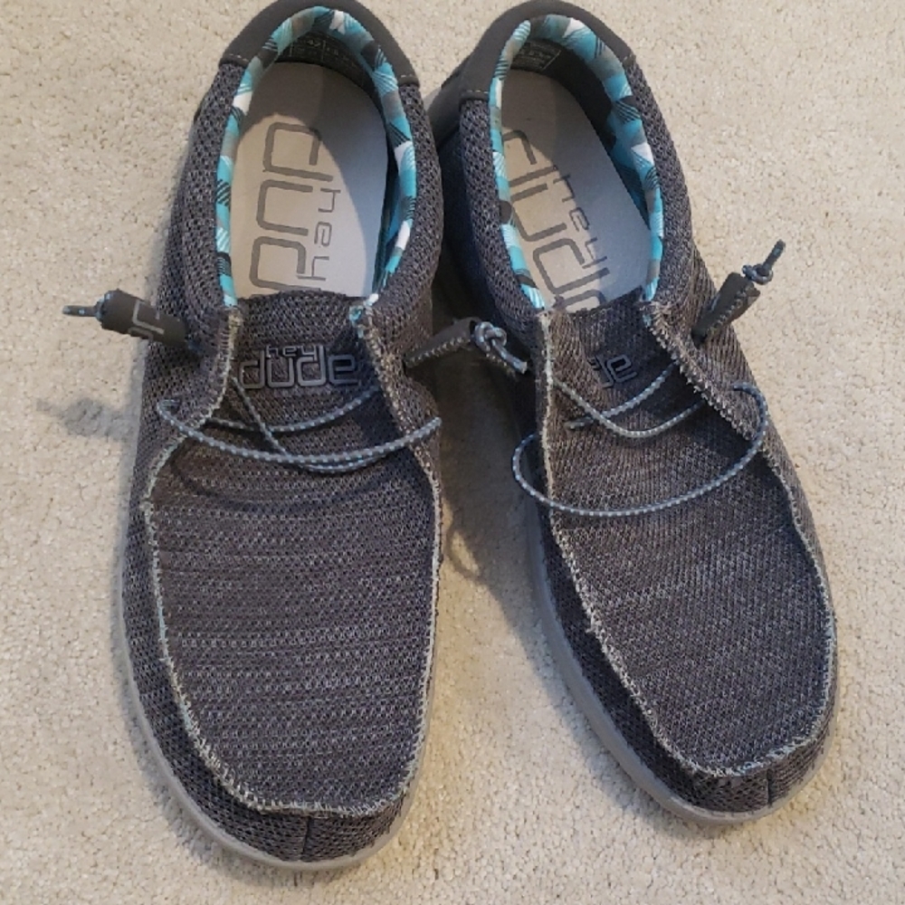 Hey Dude Men's Charcoal Slip-On Loafers